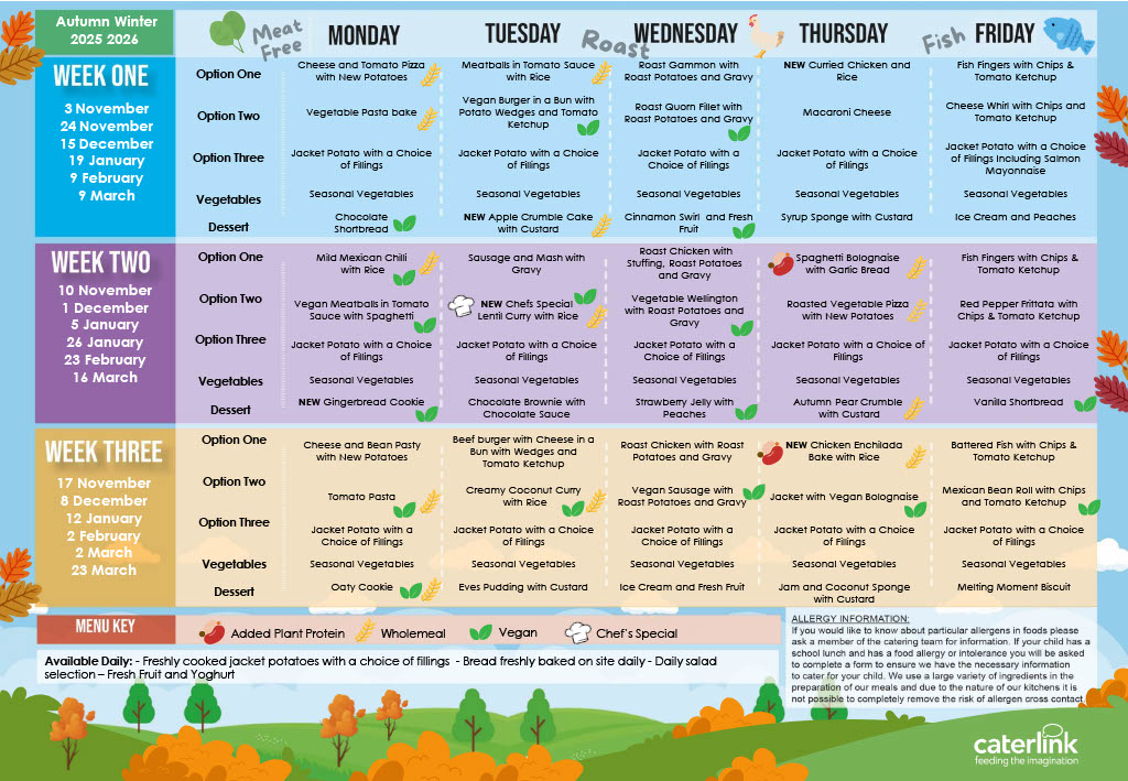 Autumn Winter Menu 2025-2026